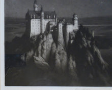 Load image into Gallery viewer, Percival Gaskell Neuschwanstein Castle Mezzotint 1913

