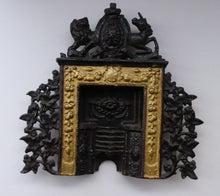 Load image into Gallery viewer, Antique Miniature Cast Iron Fireplace Greenlees Glasgow
