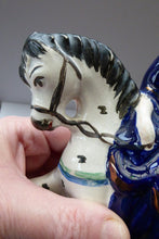 Load image into Gallery viewer, Gorgeous &amp; Rare Pair of STAFFORDSHIRE FIGURES. The Duke and Duchess of Cambridge on Horseback

