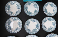 Load image into Gallery viewer, TWELVE Antique BISHOP &amp; STONIER Miniature Child&#39;s Nursery Ashley Pattern Plates;  c 1880. Two Sets of Six

