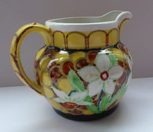 Load image into Gallery viewer, SCOTTISH POTTERY. Sweet Little 1920s BOUGH Ceramic Miniature Jug. Pretty Hand Painted Floral Design
