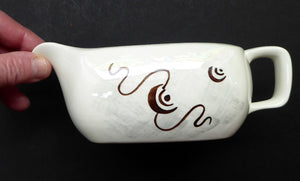 1950s MIDWINTER Gravy Boat or Jug. Collectable FANTASY PATTERN. Designed by Jessie Tait in 1953