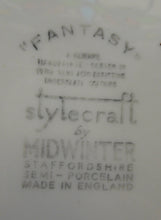 Load image into Gallery viewer, 1950s MIDWINTER Set of SIX Dessert Plates. Collectable FANTASY Pattern. Designed by Jessie Tait in 1953
