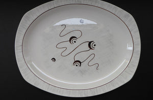 1950s MIDWINTER Large Serving Platter or Plate. Collectable FANTASY Pattern. Designed by Jessie Tait in 1953