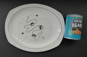 1950s MIDWINTER Large Serving Platter or Plate. Collectable FANTASY Pattern. Designed by Jessie Tait in 1953