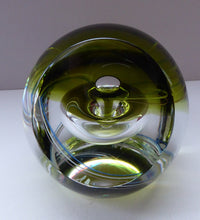 Load image into Gallery viewer, SCOTTISH Caithness Glass LIMITED EDITION Paperweight: Chrysalis by Margot Thomson; 1991
