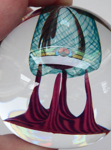 Scottish Glass Paperweight. Colin Terris Explorer 1991