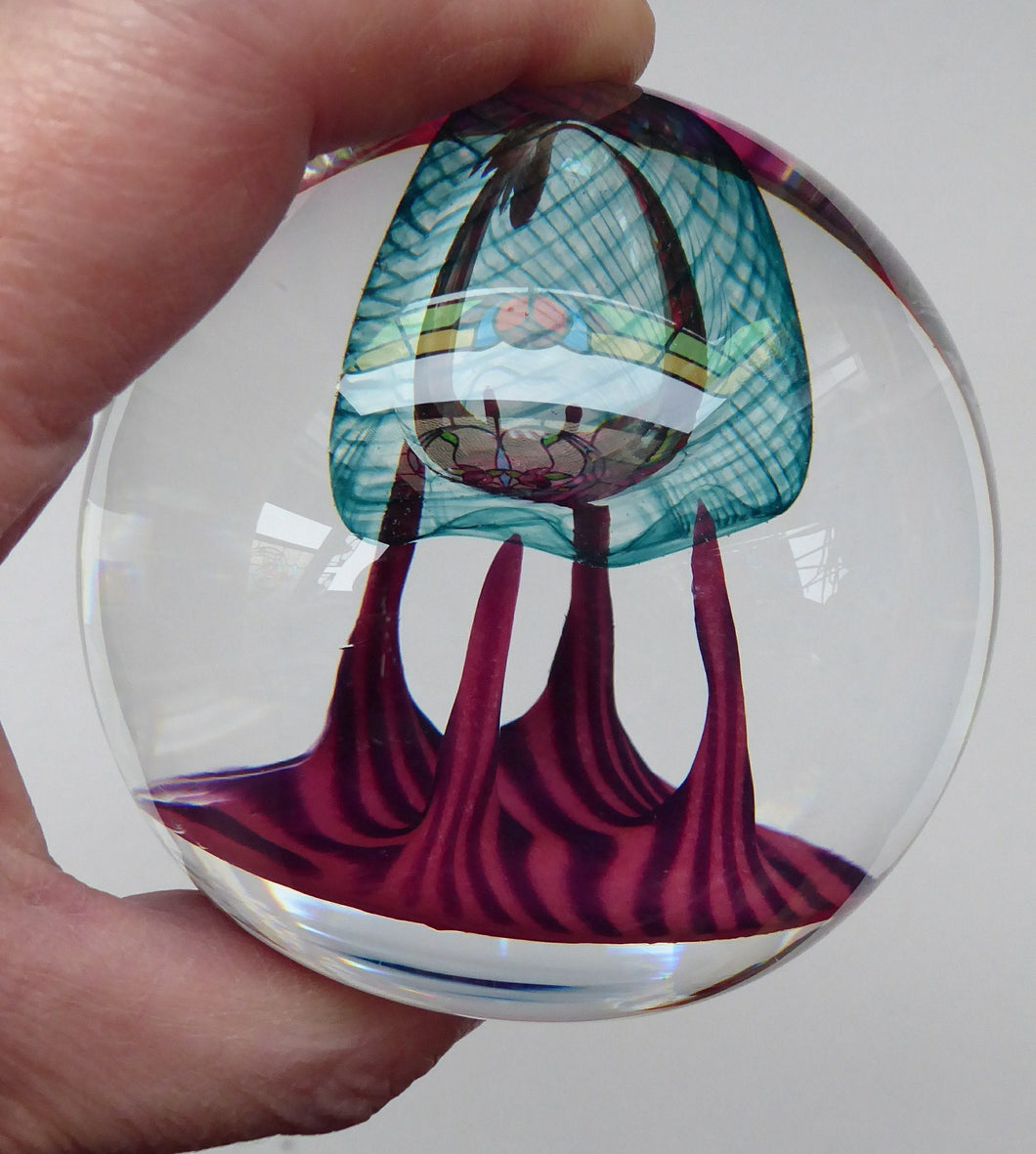Scottish Glass Paperweight. Colin Terris Explorer 1991