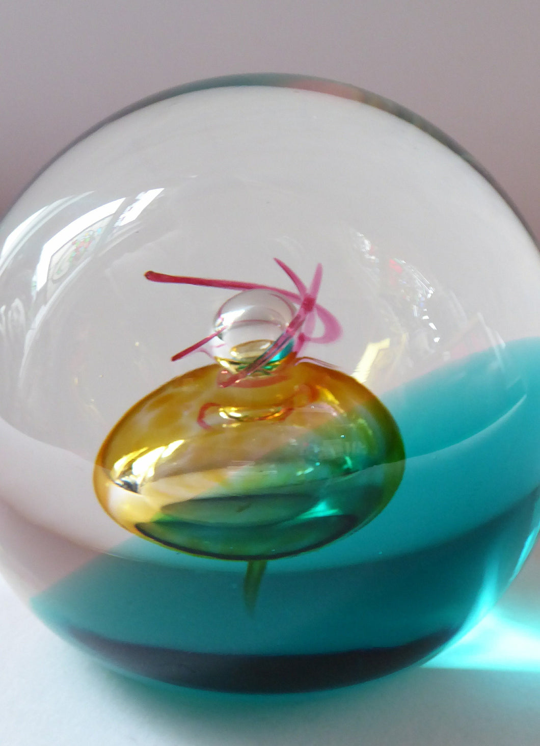 Fabulous LIMITED EDITION Scottish Caithness Glass Paperweight: Scarab by Colin Terris; 1992