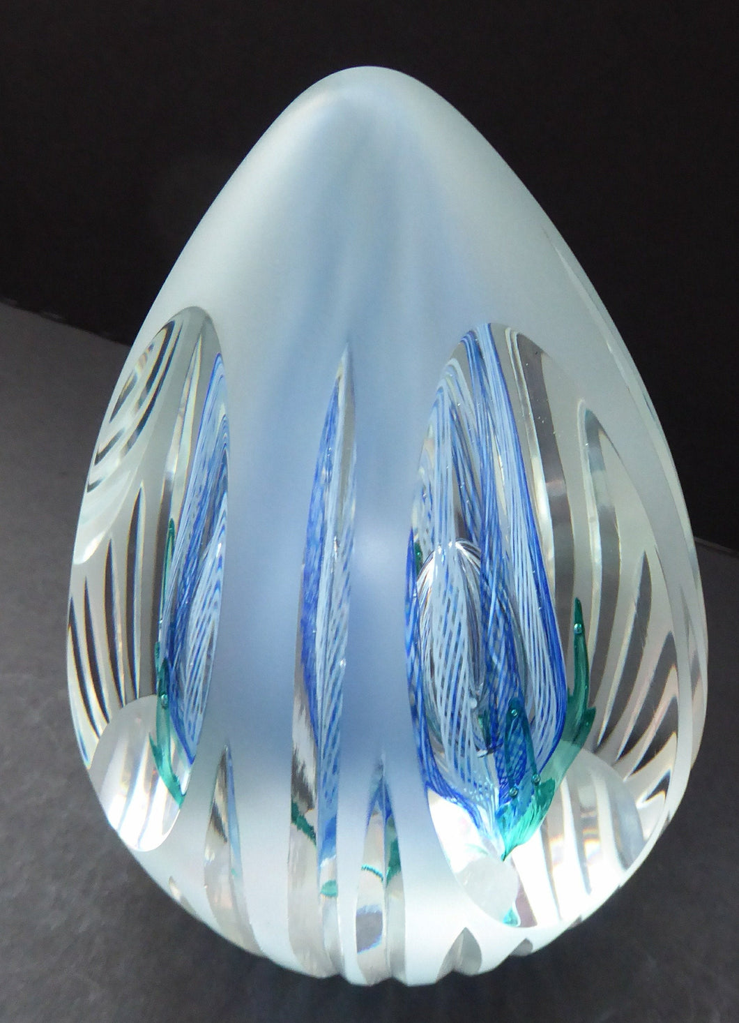 Caithness Glass Paperweight: ICE FLOWER by Allan Scott
