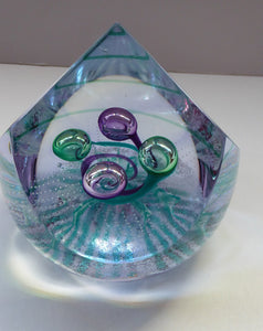  Limited Edition Vintage Paperweight. Lilac Wonder by Helen MacDonald.
