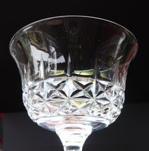 Load image into Gallery viewer, Vintage TUDOR Crystal Sherry or Liqueur Glass. SINGLE GLASS. 4 inches in height
