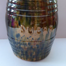 Load image into Gallery viewer, Antique Morrison &amp; Crawford, Kirkcaldy (Rosslyn) Pottery SUGAR Barrel Jar
