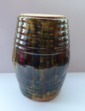 Load image into Gallery viewer, SCOTTISH POTTERY. Antique Morrison &amp; Crawford, Kirkcaldy (Rosslyn) Pottery SUGAR Barrel Jar
