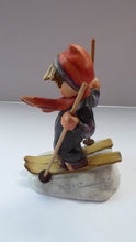 Load image into Gallery viewer, Collectable 1960s Issue. HUMMEL Figurine. The Skier with Original Wooden Skis
