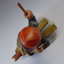 Load image into Gallery viewer, Collectable 1960s Issue. HUMMEL Figurine. The Skier with Original Wooden Skis
