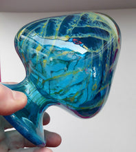 Load image into Gallery viewer, Vintage Signed Mdina Glass Vase. Great Sea and Sand Colours and Attractive Shape with Flared Trumpet Neck
