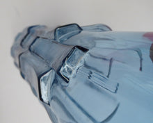 Load image into Gallery viewer, SCANDINAVIAN Glass Vase. Aseda Glasbruk, Swedish Sapphire Glass Bark Vase. Designed by Bo Borgstrom; 1960s
