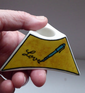 ROSENTHAL LOVE Story Pattern Studio Linie Candle Holder. Designed by Dorothy Hafner, 1980s