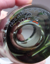 Load image into Gallery viewer, 1950s DANISH Holmegaard MENUET Heart Shaped Smoked Glass Vase
