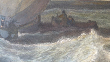 Load image into Gallery viewer, Antique 1830s Hand Coloured Engraving Burnet after Turner The Bridgewater Seapiece
