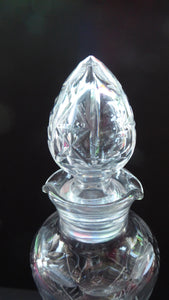 Rarer EDINBURGH CRYSTAL Wine / Port Decanter or Carafe. Older Design with High Shoulders; Flared Foot and Double Pouring Lips