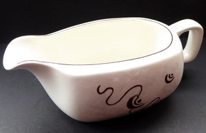 1950s MIDWINTER Gravy Boat or Jug. Collectable FANTASY PATTERN. Designed by Jessie Tait in 1953