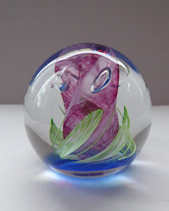 Fabulous LIMITED EDITION Scottish Caithness Glass Paperweight: Elfin Dance by Alastair MacIntosh; 1990
