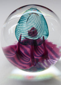 Scottish Glass Paperweight. Colin Terris Explorer 1991