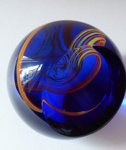 Fabulous LIMITED EDITION Scottish Caithness Glass Paperweight: Virtuoso by Alastair MacIntosh; 1991