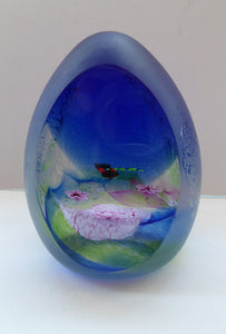 Caithness Glass Paperweight: ORIENTAL POOL by Colin Terris; 1998