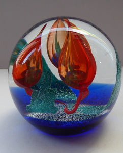 Caithness Glass LIMITED EDITION Paperweight: Accord by Margot Thomson; 1994