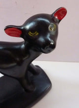 Load image into Gallery viewer, 1950s Italian Ceramic Figurine of a Black Lamb
