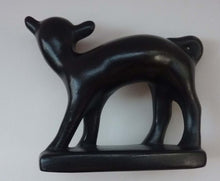 Load image into Gallery viewer, 1950s Italian Ceramic Figurine of a Black Lamb
