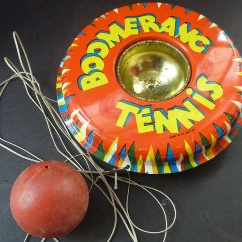 1960s Tin Plate Toy Desk Top Boomerang Game