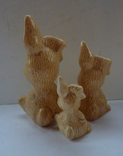 Load image into Gallery viewer, SET of THREE Vintage SYLVAC Rabbits: Complete Set of Rarer Thumper Lop Eared Model 5289, 5290, and 5291
