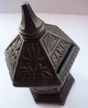 Load image into Gallery viewer, Antique Money Box or Savings Bank. Rare CAST IRON VICTORIAN Example by Chamberlain &amp; Hill
