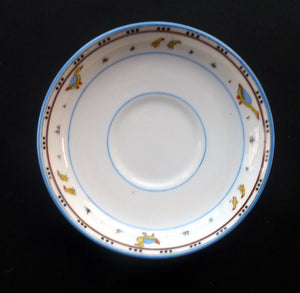 Extremely Rare Paragon Child's Nursery Ware ANIMAL ALPHABET Saucer 1930s