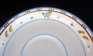 Extremely Rare Paragon Child's Nursery Ware ANIMAL ALPHABET Saucer 1930s