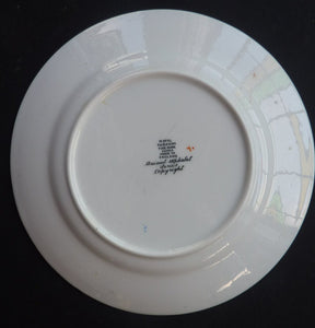 Extremely Rare Paragon Child's Tea or Side Plate. Animal Alphabet Series. "A" stands for Ass