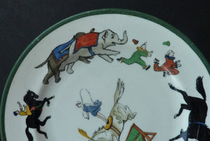 Very Cute & Rare 1930s HAMMERSLEY and Co. CIRCUS Side or Tea Plate