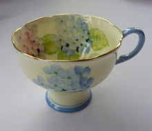 Load image into Gallery viewer, 1930s PARAGON Bone China Hortensia Pattern Appointment to QUEEN MARY  Tea Cup &amp; Saucer. Beautiful and Rare

