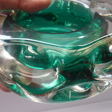 Load image into Gallery viewer, Vintage Cornish Liskeart Green Glass Bowl Jim Dyer
