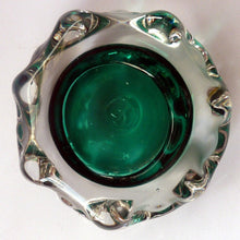 Load image into Gallery viewer, Vintage Cornish Liskeart Green Glass Bowl Jim Dyer

