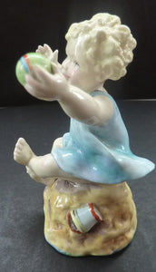 Beautifully Modelled Figurine by Freda Doughty. Sunday's Child ROYAL WORCESTER. Model No. 3256