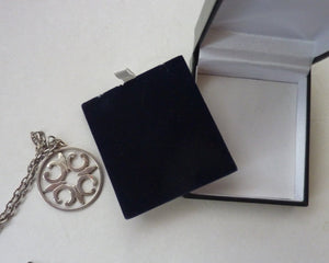 Beautiful Large Vintage 1970s Hallmarked Silver Scottish ORTAK Pendant by Malcolm Gray.