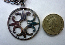 Load image into Gallery viewer, Beautiful Large Vintage 1970s Hallmarked Silver Scottish ORTAK Pendant by Malcolm Gray.
