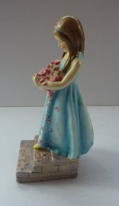 Rare Royal Worcester Figure "The Bridesmaid" by Freda Doughty, 1950s (No. 3224)