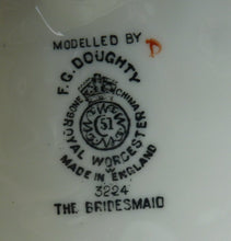 Load image into Gallery viewer, Rare Royal Worcester Figure &quot;The Bridesmaid&quot; by Freda Doughty, 1950s (No. 3224)
