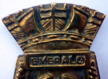 Load image into Gallery viewer, Decorative Vintage Heavy Cast Brass Plaque for Naval Ship HMS Emerald

